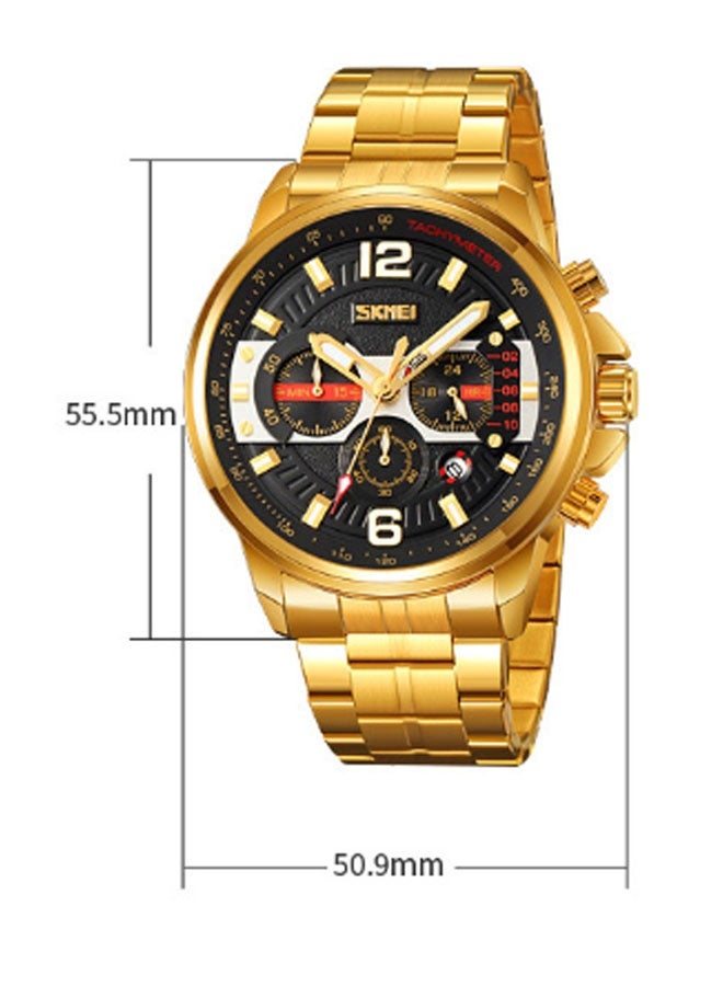 نيوترل ساعة SK-19 الرجالية للأعمال تصميم عصري + مقاومة للماء للاستخدام اليومي الميزات: عرض الوقت، التاريخ، وظيفة ساعة التوقيت، عقارب مضيئة (لون) - Image 5